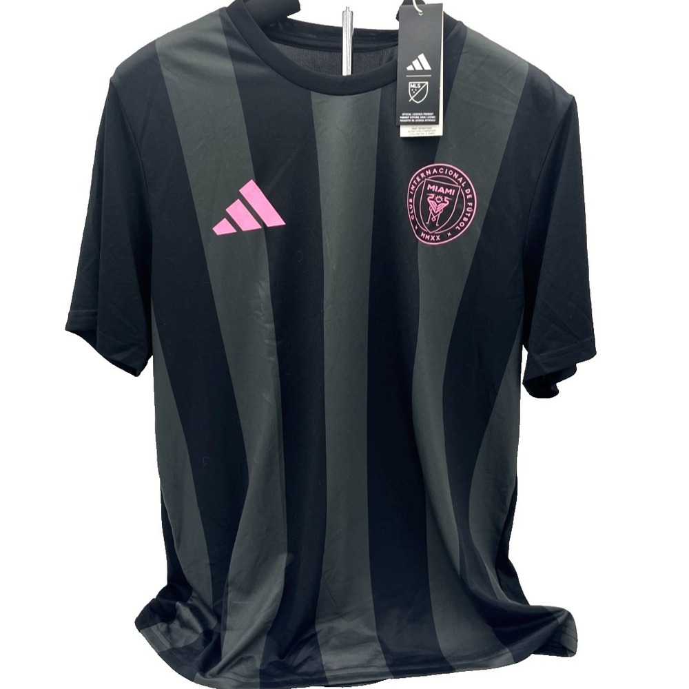 Adidas MLS Club Inter Miami CF Men's Jersey Messi‎ 10 Size M/M JW4334 Black Gray